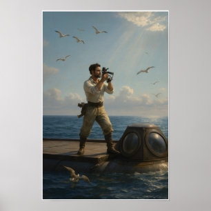 Poster Capitão Nemo 20000 Léguas Submarinas Cor