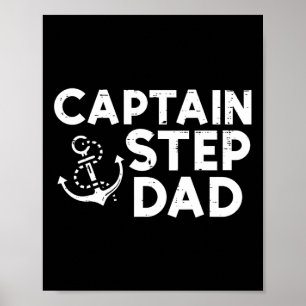 Poster Capitão Padrasto Dono de Barco Família Padrasto