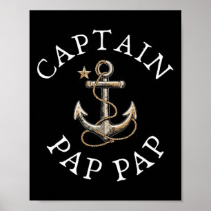 Poster Capitão Pap-pap Barco Vela Navegação Vô Anchova