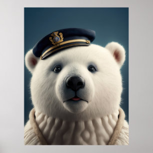 Poster Capitão Piloto de Urso Polar
