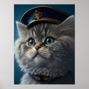 Poster Capitão Piloto Kitten