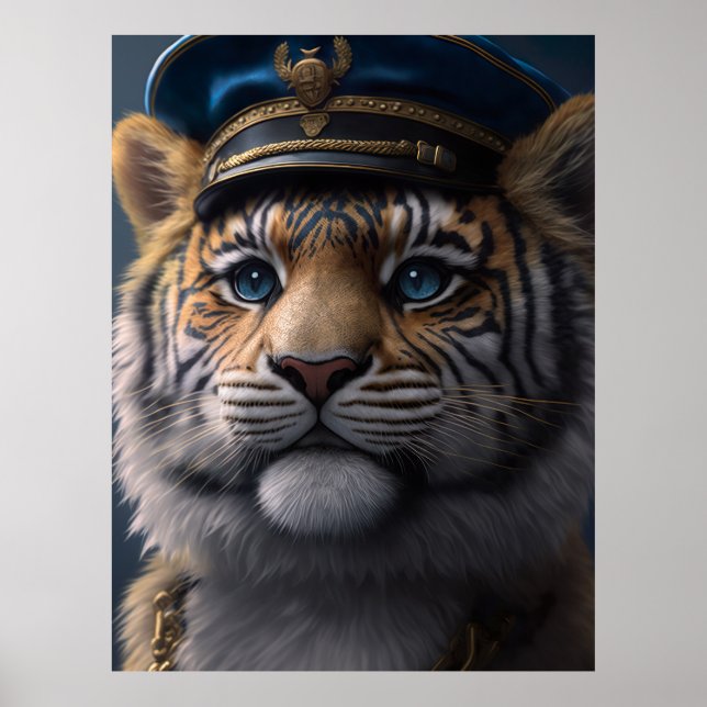 Poster Capitão Piloto Tiger (Frente)