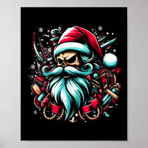 Poster Capitão Pirata do Natal Barcante Capitão de Barco 
