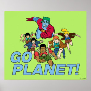 Poster Capitão Planeta e os Planeteiros.