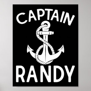 Poster Capitão Randy Âncora Barco Embarcação Iate