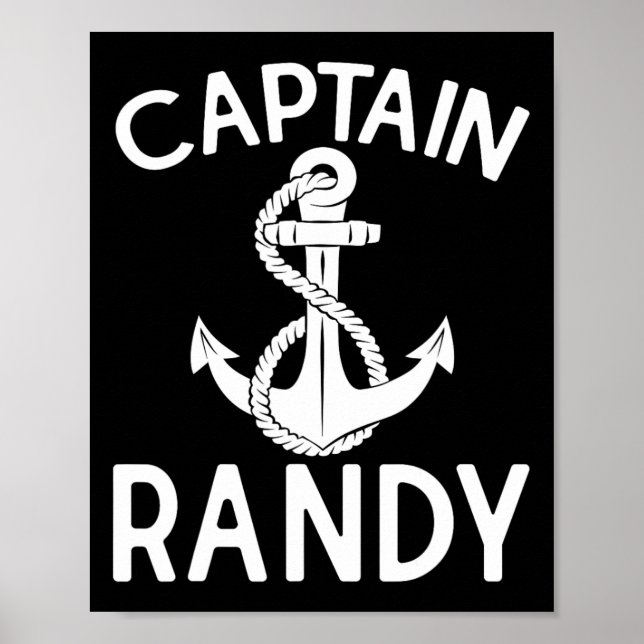 Poster Capitão Randy Âncora Barco Embarcação Iate  (Frente)