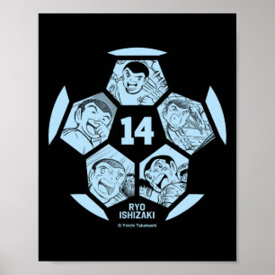 Poster Capitão Tsubysa Ryo Ishizaki (futebol Byll)
