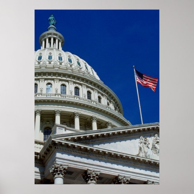 Póster Capitol Building, Washington, EUA (Frente)