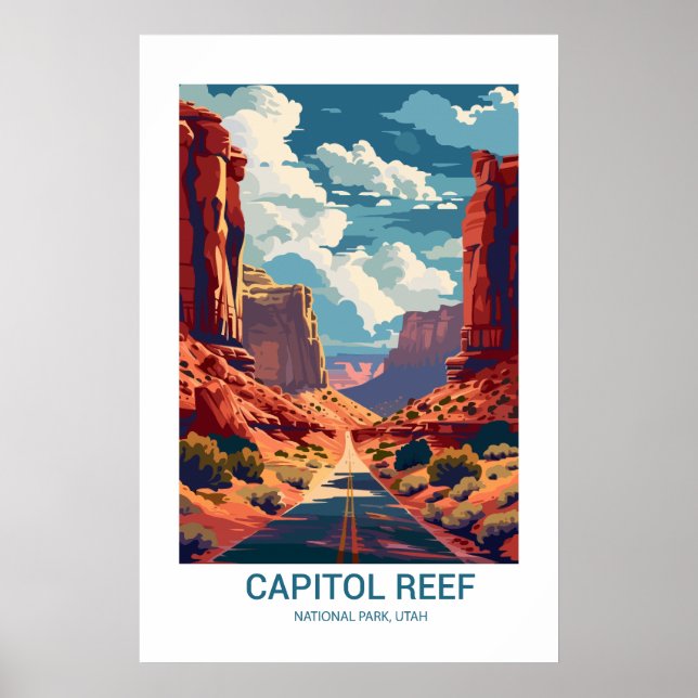Poster Capitol Reef National Park Utah EUA (Frente)
