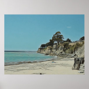 Poster Capitola Beach