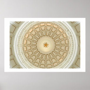 Póster Capitólio do estado de Texas Rotunda