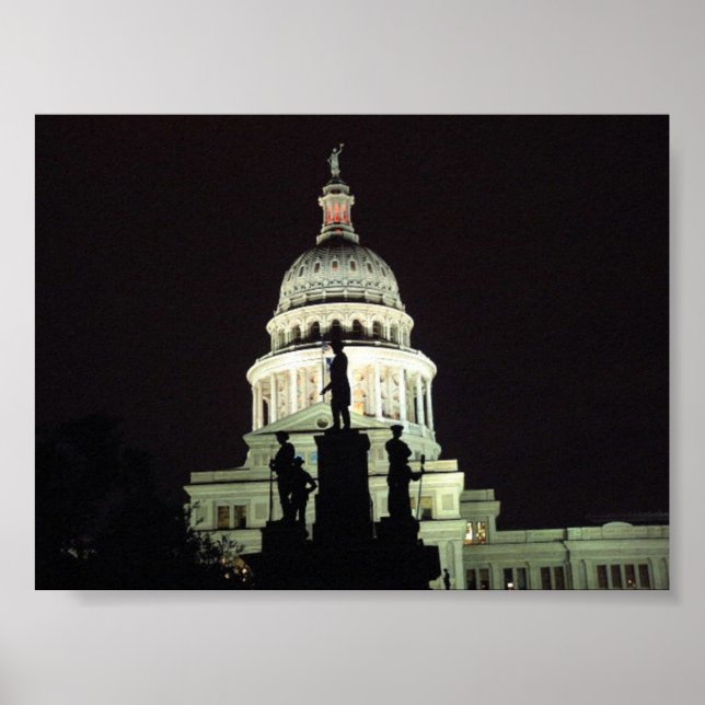 Póster Capitólio do Texas (Frente)