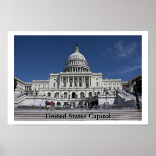Póster Capitólio dos Estados Unidos