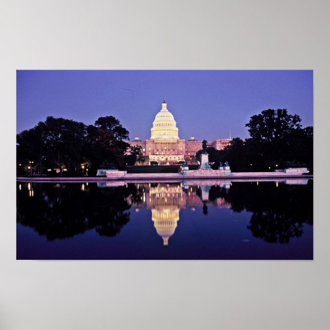 Póster Capitólio dos Estados Unidos (Frente)