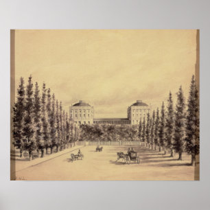 Poster Capitólio dos Estados Unidos da avenida de