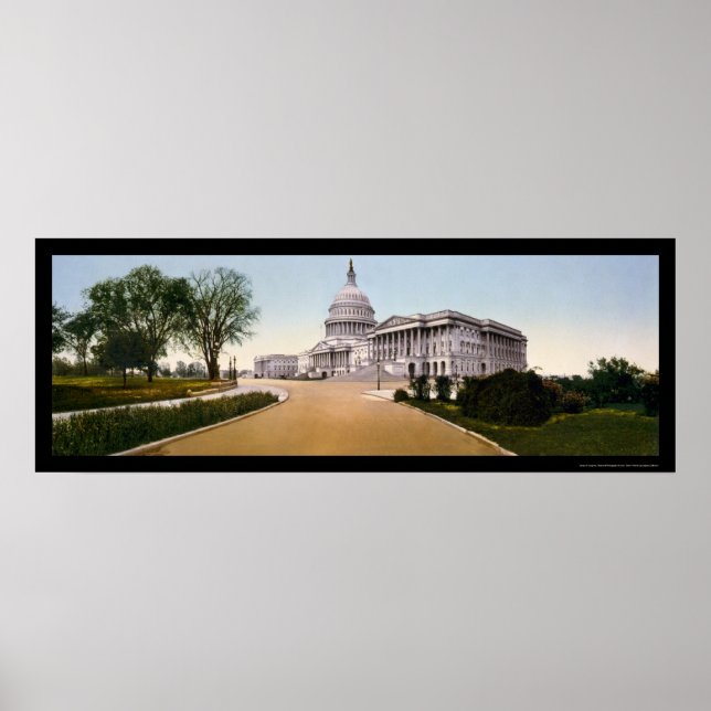 Poster Capitólio dos Estados Unidos em Washington, DC 189 (Frente)
