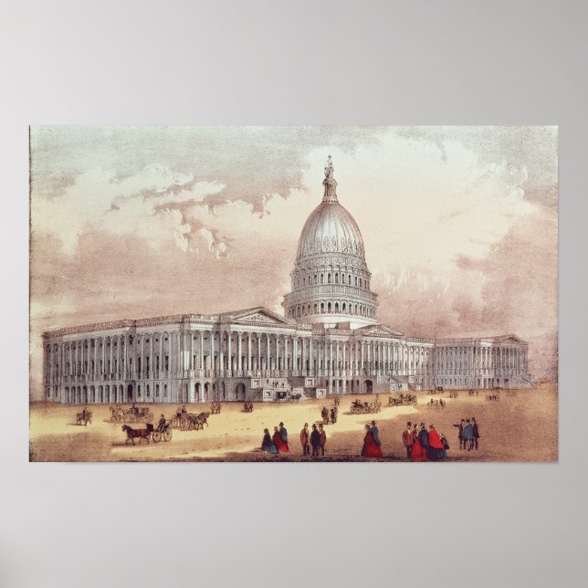 Poster Capitólio dos Estados Unidos, Washington D.C. (Frente)