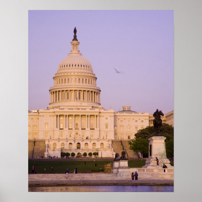 Póster Capitólio dos EUA, Washington D.C. (Distrito de (Frente)