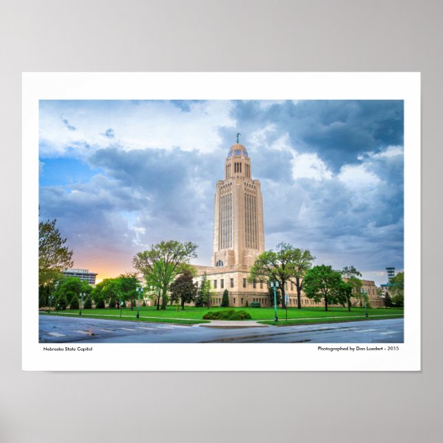 Póster Capitólio Estatal de Nebraska (Frente)