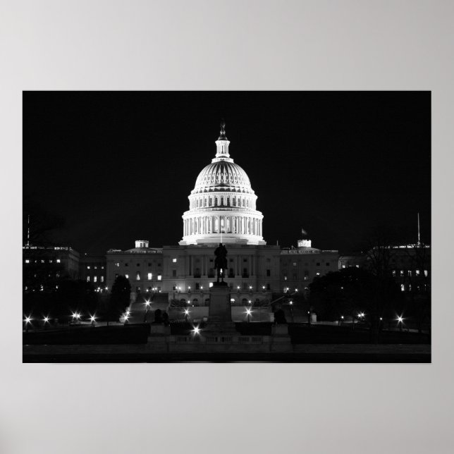 Poster Capitólio Noite B&W (Frente)