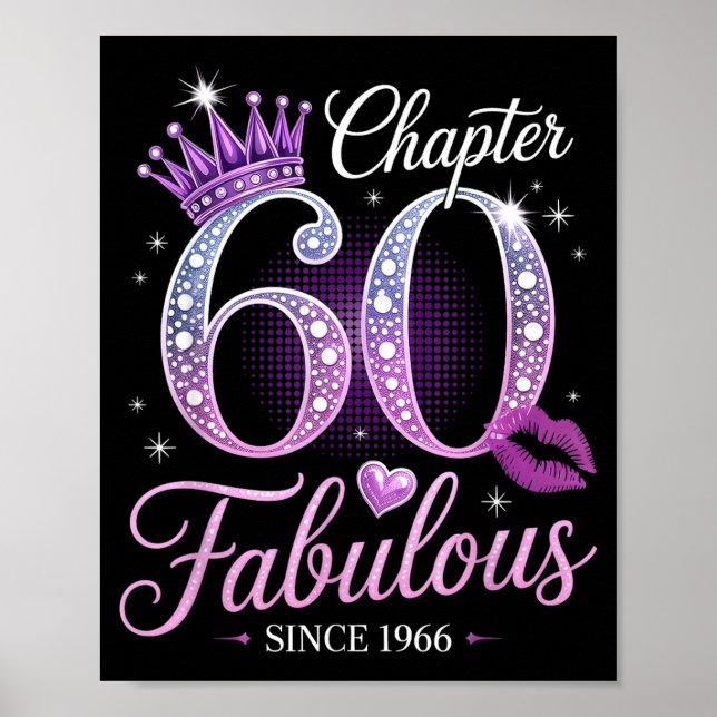 Poster Capítulo 60 Fabuloso Desde 1966 Rainha de 60 Anos  (Frente)
