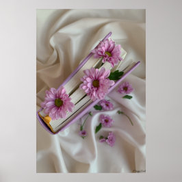 Poster Capítulos da Primavera: Flores Roxas e Arte de Liv