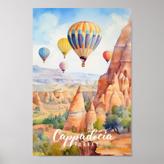 Poster Cappadocia Turquia, famosa Viagem (Frente)
