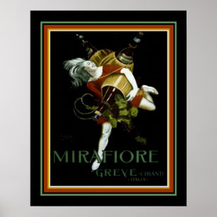 Poster Cappiello Deco Ad para Mirafiore Greve 16 x 20