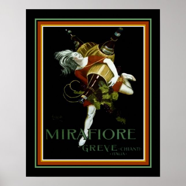 Poster Cappiello Deco Ad para Mirafiore Greve 16 x 20 (Frente)