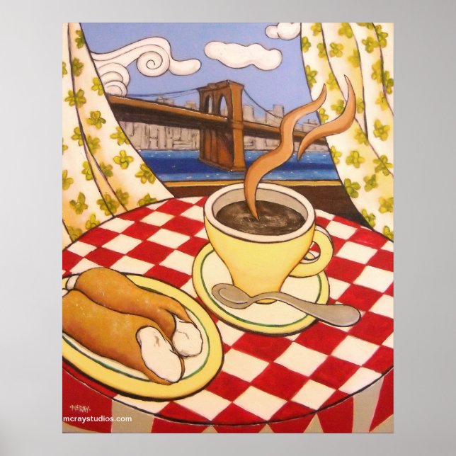Poster Cappuccino & Cannoli (Frente)