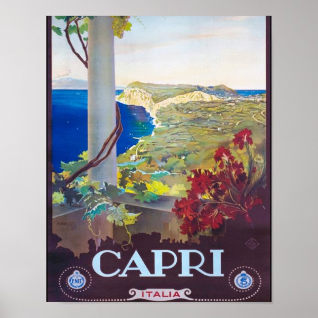 Póster Capri Itália - Belo Vista (Frente)