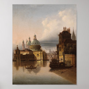 Poster Capriccio, Veneza   Johann Wilhelm Jankowsky