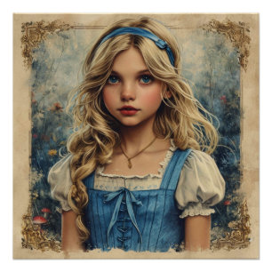 Póster Caprichos Curiosos de Alice: Fantasia do País das