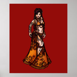 Poster Capricorn Belly Dancer