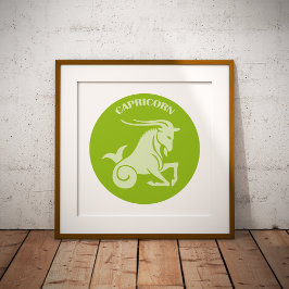 Poster Capricorn, Zodiac Sign, Horoscope, Astrology