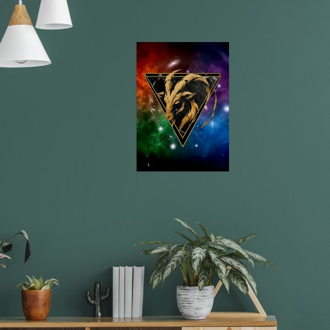 Poster Capricorne Zodiaque Cadeau Astrologie (Sala de Estar 1)