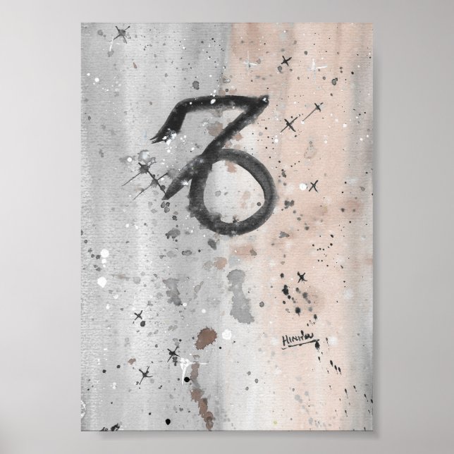 Poster Capricórnio (Frente)