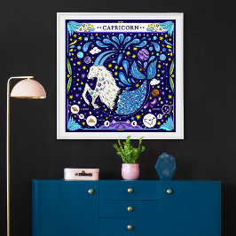 Poster Capricórnio: "Ambição de Montanha" Zodiac