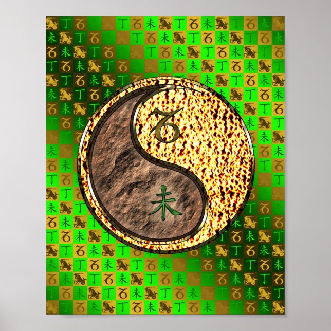 Poster Capricórnio e Caprino (Frente)