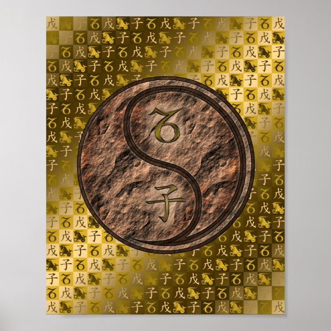 Poster Capricórnio e Terra Rato (Frente)