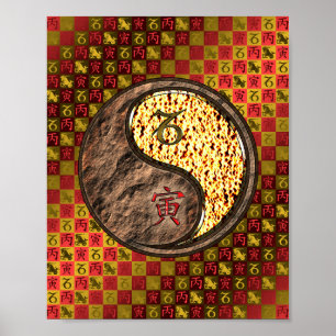 Poster Capricórnio e Tigre-Fogo