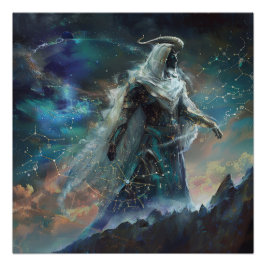 Póster Capricórnio (O Estratégista) Sinal Zodiac Poster