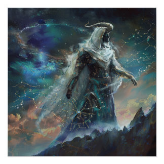 Póster Capricórnio (O Estratégista) Sinal Zodiac Poster