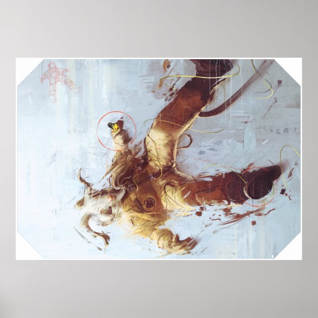 Póster Caprino espacial (Frente)