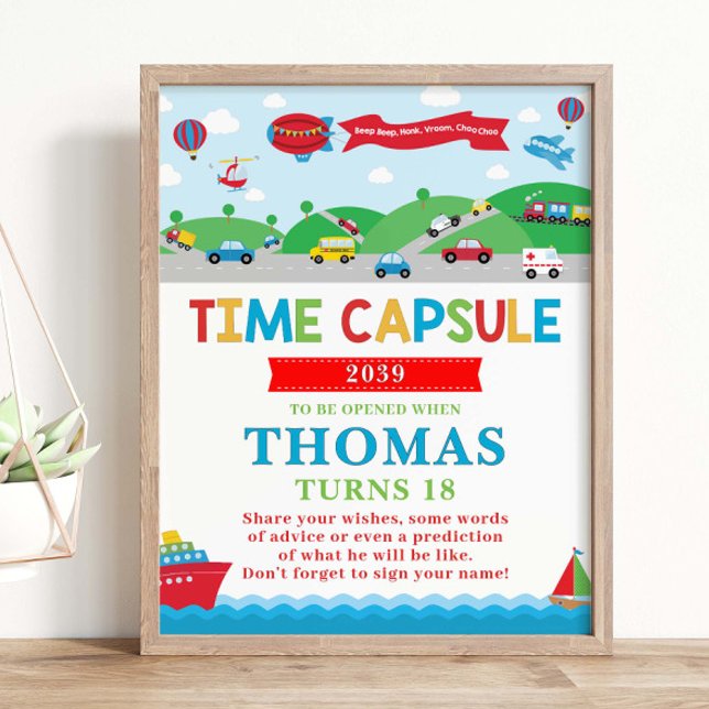 Poster Cápsula de Tempo de Atividade de Aniversário de 1  (Criador carregado)