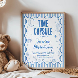Poster Cápsula do Tempo de Aniversário Não Dormimos Nada