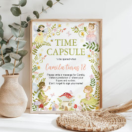 Poster Cápsula do Tempo do Jardim Floral de Fadas para An