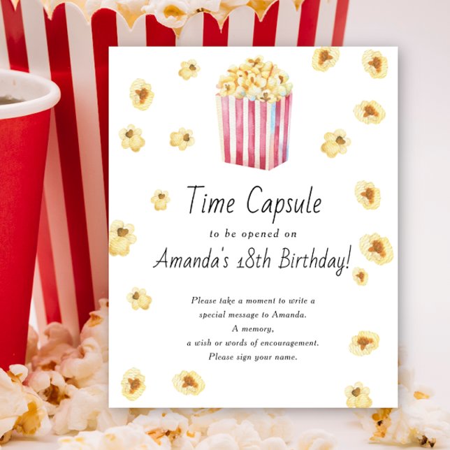Poster Cápsula do tempo do Popcorn 1º aniversário gênero  (Criador carregado)