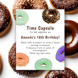 Poster Cápsula do Tempo Donuts 1º aniversário