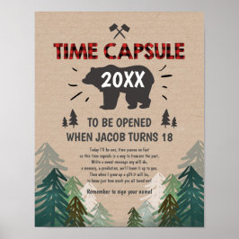 Poster Cápsula do Tempo Lumberjack Trees Selvagens Uma